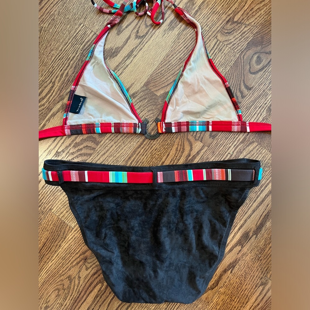 Bebe Multicolor Bikini : Medium Top / Large Botto… - image 3